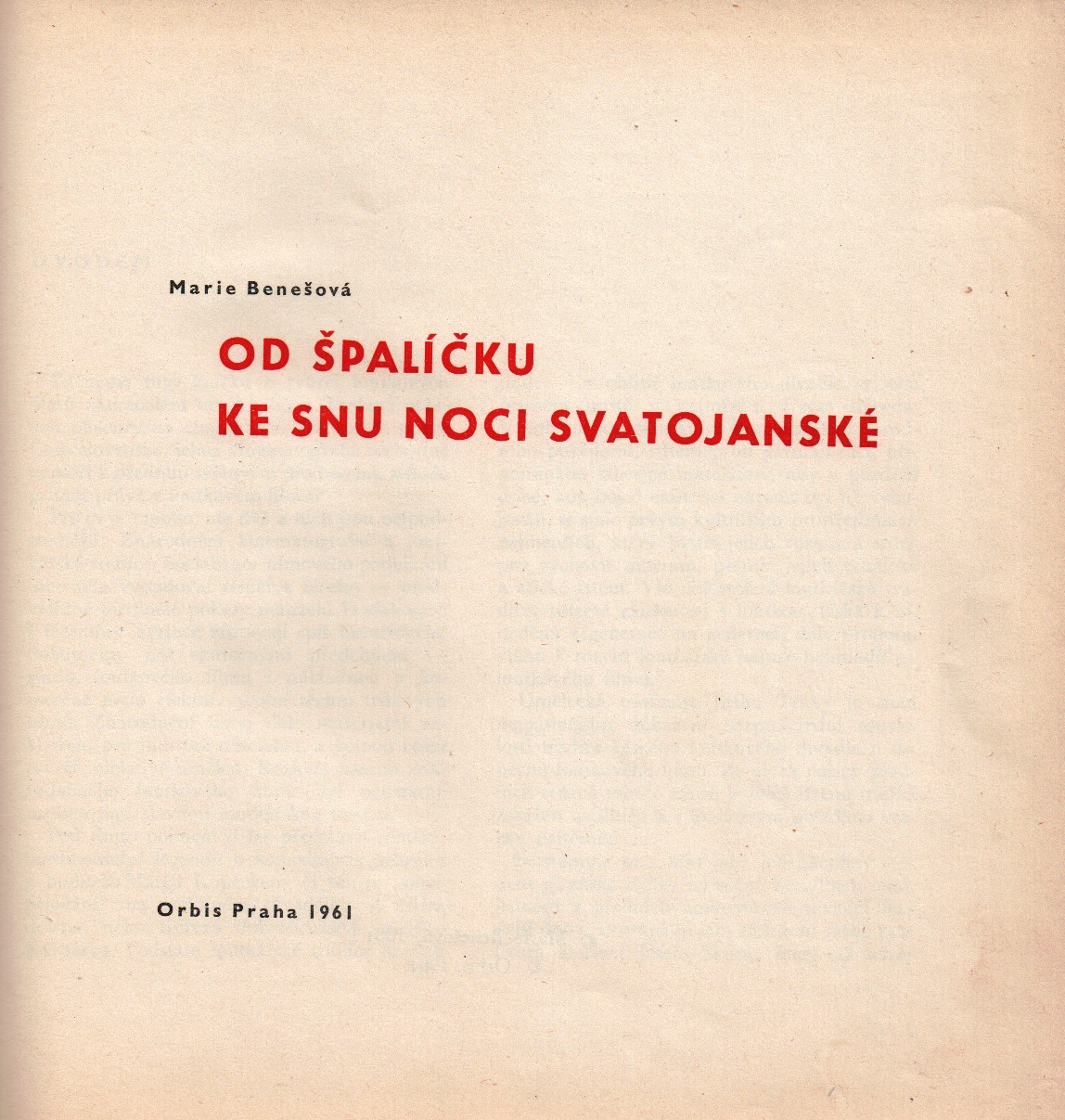 Od Špalíčku ke Snu noci svatojánské