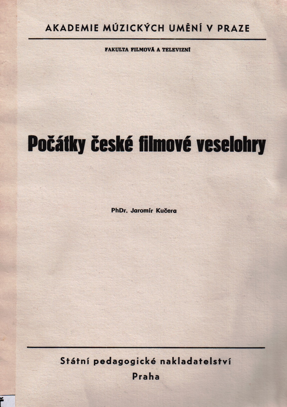 Počátky české filmové veselohry